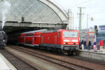 143 647 als S1 mit ziel Bad Schandau im Bahnhof Dresden Hbf am 13.4.24