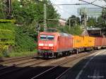 145 080-8 ist mit einen intermodal am 20.08.13 durch hh-harburg gefahren