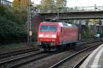 145 008-9 fuhr am 24.10.13 solo durch hh-harburg