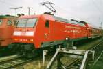 Scanbild von 145 019 in Mainz Hbf am 23 April 1998.