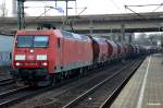 145 070-9,zog einen ganzzug durch hh-harburg,19.02.15 