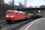 145 043-6 fuhr mit einen kurzen mischer durch hh-harburg,16.03.21