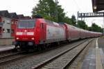 DB 146 028 treft am 19 September 2014 in Remagen ein.