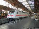 146 555-8 mit dem neuen IC2 im Leipziger Hbf am 24.10.15