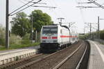 146 577 bei der Durchfahrt in Zberitz am 29.4.22