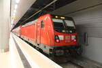 147 006 im Bahnhof Berlin BER Terminal 1-2 am 5.8.21