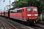 151 113-8 zog einen leeren ganzzug durch hh-harburg,16.06.16