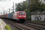 152 042-8 zog einen intermodal am 04.10.13 durch hh-harburg