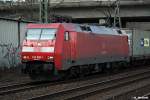 152 050-1 ist mit einen intermodal am 25.03.14 durch hh-harburg gefahren