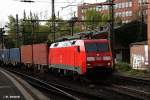 152 089-9 zog einen containerzug am 17.04.14 durch hh-harburg