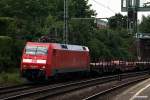 152 069-1 zog einen stahlzug am 01.08.14 durch hh-harburg