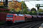 152 132-7 fuhr mit einen ganzzug durch hh-harburg,datum 10.10.14