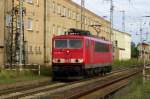 Lfz von 155 261 in Falkenberg (Elster) am 23 September 2014.