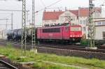 DB 155 066 durchfahrt Halle (Saale) Hbf am 12 April 2014.