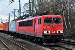 155 065-6 ist mit einen kastenzug durch hh-harburg gefahren,03.03.16