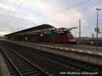 182 XXX als S2 mit ziel Leipzig-Sttteritz im Bahnhof Bitterfeld am 19.12.15