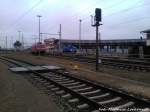 BR 185 & PRESS V60 im Bahnhof Wismar am 13.4.13