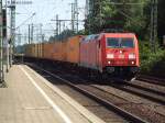 185 211-0 ist am 20.07.13 mit einen ganzzug durch hh-harburg gefahren