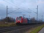 185 197-1 mit Kohlezug nördlich von Bamberg 24.11.0213