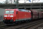 185 187-2 ist mit einen ganzzug am 24.03.14 durch hh-harburg gefahren