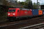 185 309-2 ist mit einen intermodal am 17.04.14 durch hh-harburg gefahren