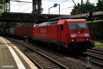 185 286-2 ist mit einen containerzug am 20.06.14 durch hh-harburg gefahren