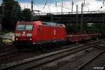 185 045-2 ist mit einen gemischten güterzug am 27.06.14 durch hh-harburg gefahren