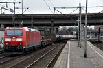 185 055-1 ist mit einen mischer durch hh-harburg gefahren,18.03.16