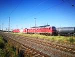 233 572, 185 399 und 187 XXX im Bahnhof Grokorbetha am 2.7.18