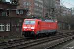 189 018-5 fuhr als lz am 28.02.14 durch hh-harburg