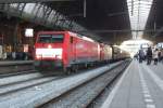 Am 30 März 2013 durchfahrt 189 027 mit Kohlependel aus Beverwijk Amsterdam Centraal.