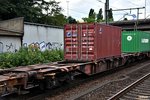 container-tragwagen der gattung SGNS 691,zugelassen auf 31.80.4556 044-9,harburg 06.08.16