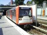 Hamburger Hochbahn/ U-Bahn als U3 im Bahnhof Landungsbrcke am 8.6.13