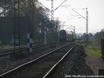 Mit Steuerwagen voraus kommt 143 822 in den Bahnhof Halle-Sdstadt eingefahren am 21.4.16