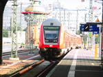 146 XXX verlsst als RE30 mit ziel Magdeburg Hbf den Bahnhof Halle/Saale Hbf am 17.5.18