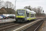 VT 650 720 von agilis bei der Einfahrt in den Endbahnhof Marktredwitz am 23.3.21