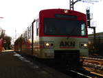 AKN VTA steht als A3 mit ziel Barmstedt im Bahnhof Elmshorn am 7.1.18