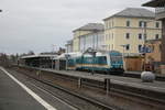 223 069 vom alex als RE mit ziel Mnchen Hbf im Bahnhof Weiden (Oberpfalz) am 23.3.21