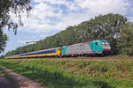 IC mit 186 214 durchfahrt Tilburg am 30 Juli 2019.