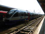 VT 0001 und VT 0008 der Bayerischen Oberland Bahn (BOB) (ex OLA VT 0001 und VT 0008) im Mnchener Hbf am 21.6.17