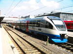 VT 0001 und VT 0008 der Bayerischen Oberland Bahn (BOB) (ex OLA VT 0001 und VT 0008) im Mnchener Hbf am 21.6.17