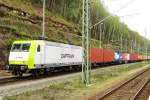 Am 11 April 2014 treft Captrain 145 094 in Bad Schandau ein.