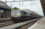 Am grauen 22.Augustus 2013 wartet Captrain 6601 in Roosendaal auf die Weiterfahrt.