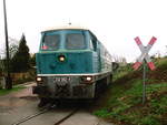 232 002 der CTHS unterwegs zum Saalehafen in Halle-Trotha am 28.10.17