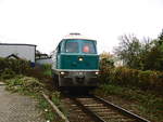 232 002 der CTHS unterwegs zum Saalehafen in Halle-Trotha am 28.10.17