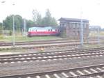 BR 232 der East West Railways abgestellt im Bahnhof Angermnde am 7.9.14