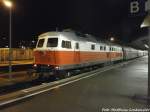 232 356 am Ende des DPE Sonderzuges im Bahnhof Halle (Saale) Hbf am 10.1.15