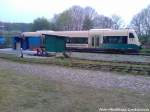 PRESS 650 032-4 an der Loktankstelle in Putbus am 9.5.13