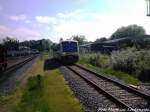 PRESS 650 032-4 bei der Einfahrt in den Bahnhof Putbus am 29.5.13