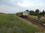 PRESS 650 032-4 unterwegs nach Bergen auf Rgen / Hier bei Pastitz (OT Putbus) am 6.8.13